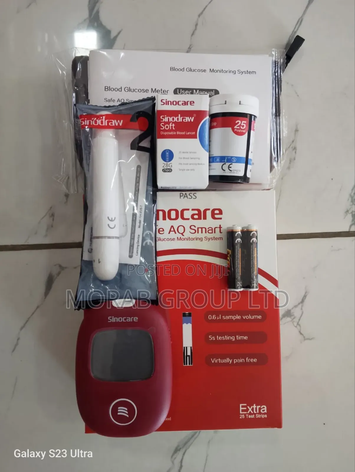 Blood Glucometer ( Sinocare Black November)
