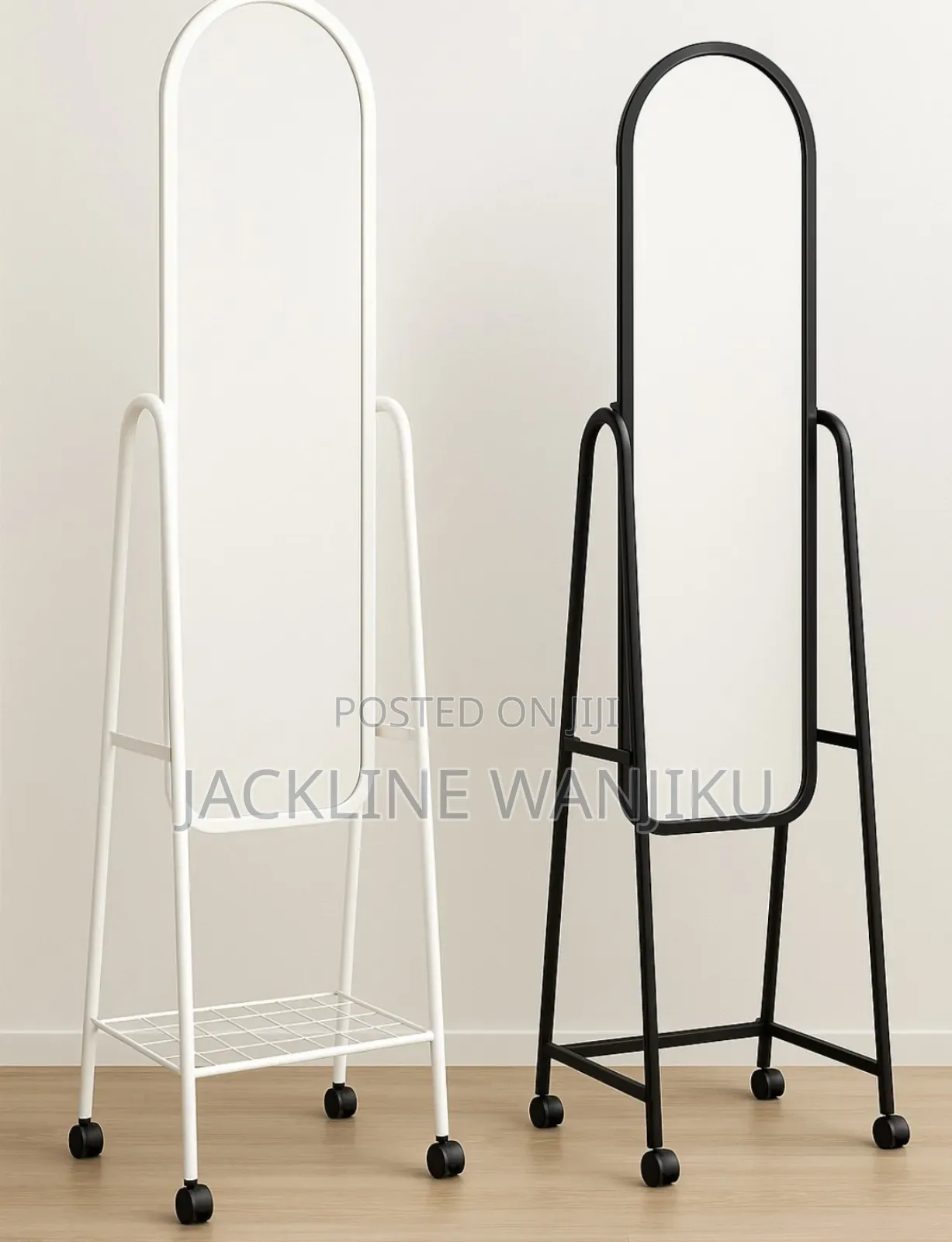 Dressing Mirror 36cm With Wheels