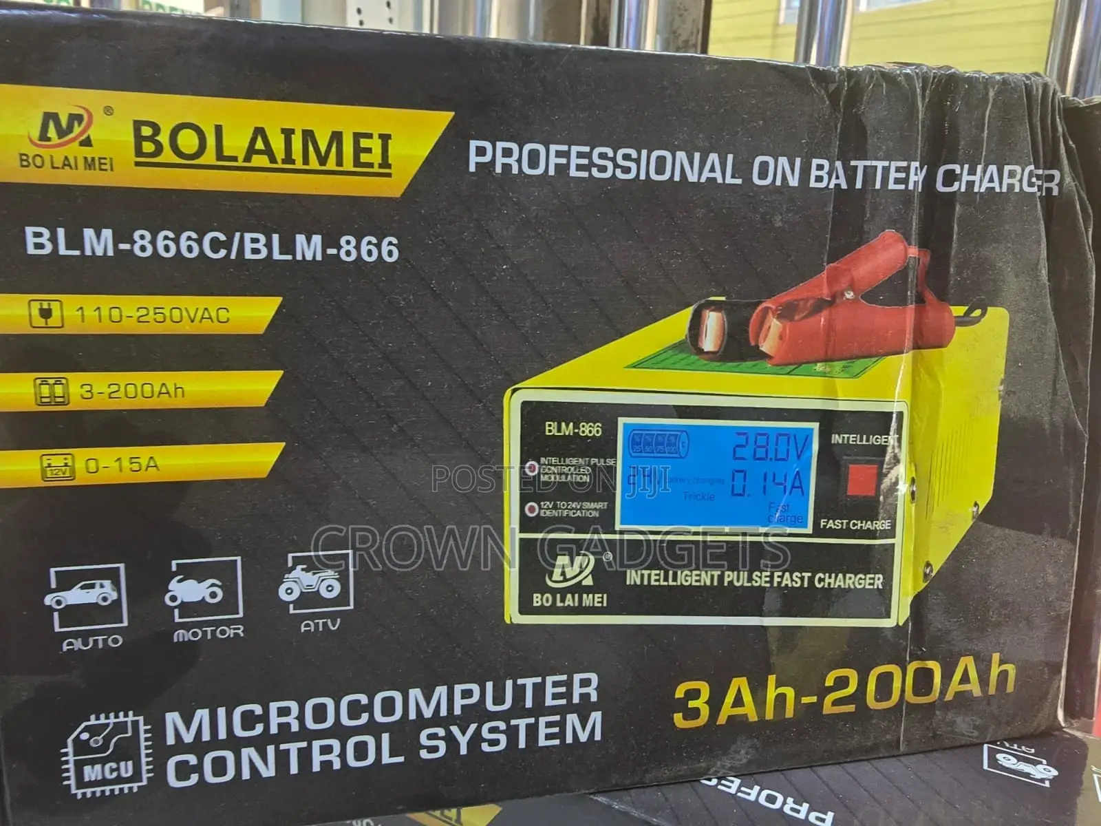Automatic 12v/24v Pulse Battery Charger 3-200ah – Bolaimei