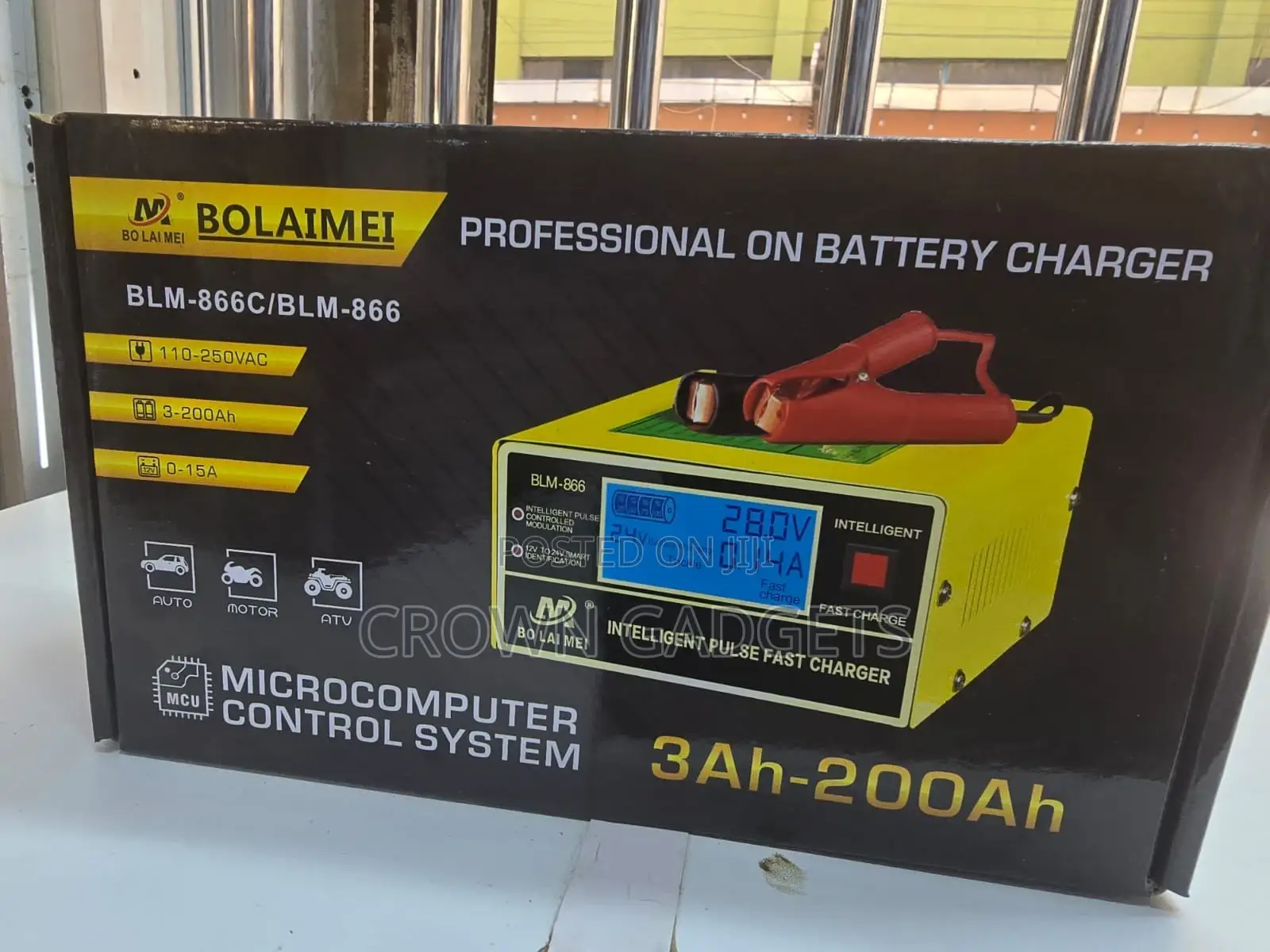 BLM-866c Smart LCD Battery Charger With Safety Protection