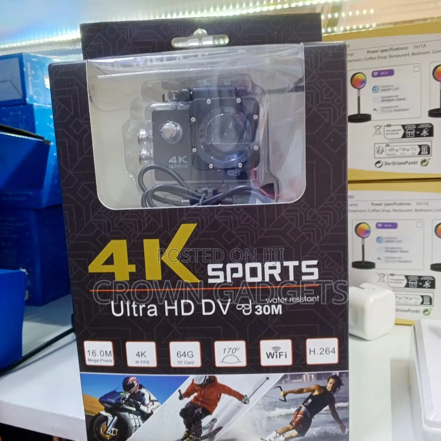 Ultra Hd Sports Camera | 30m Waterproof + Wifi Control