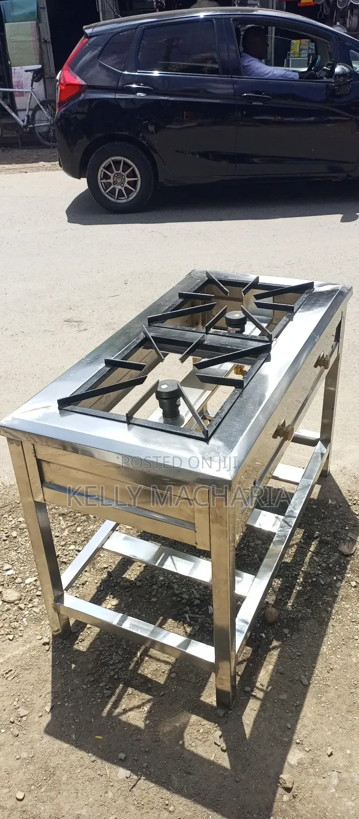 Stainless Steel Double Burner Gas