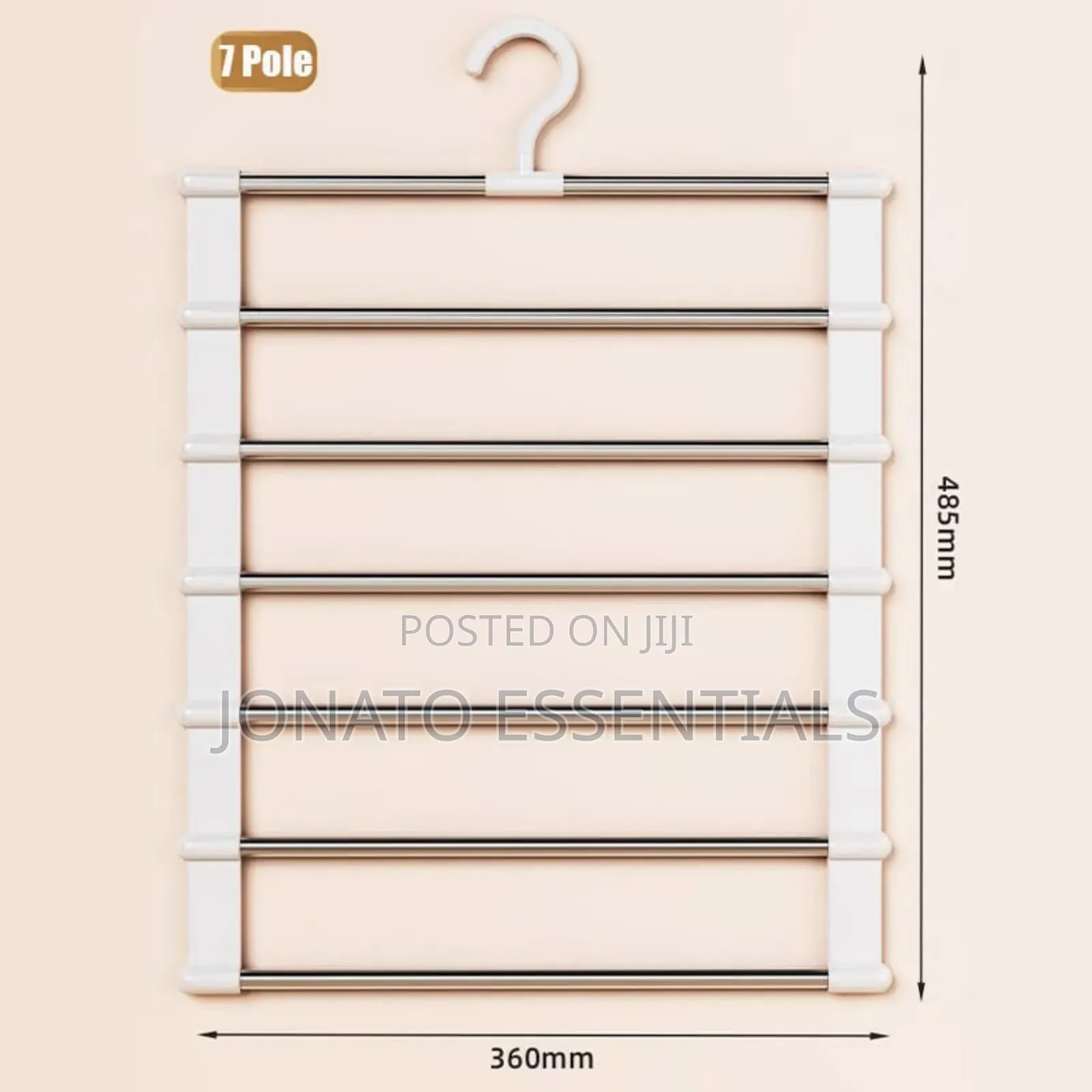 Pair of Multi Layer Pants Trousers Hanger Organizer 7 Tiers