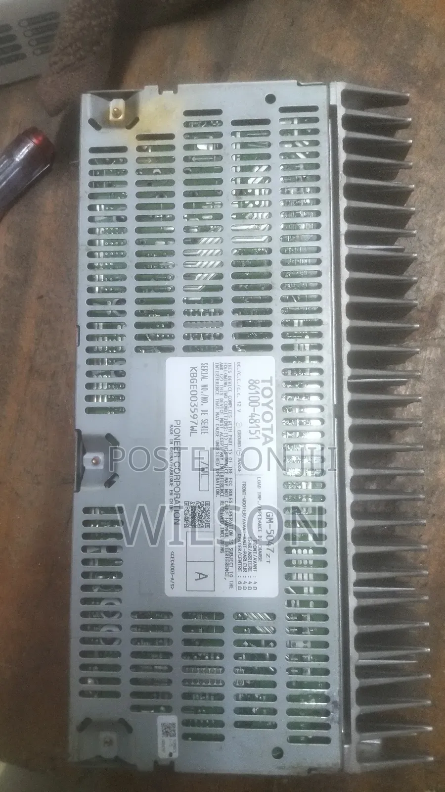 Lexus Rx 270/Rx 450 Radio Amplifier