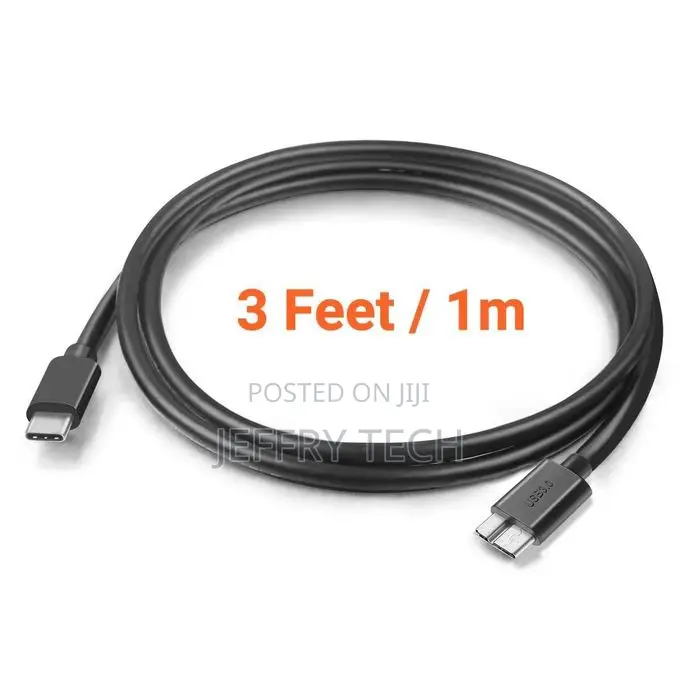 Type C 3.0 to Micro B Cable Hard Drive Cable 5gbps Fast Charging Sy