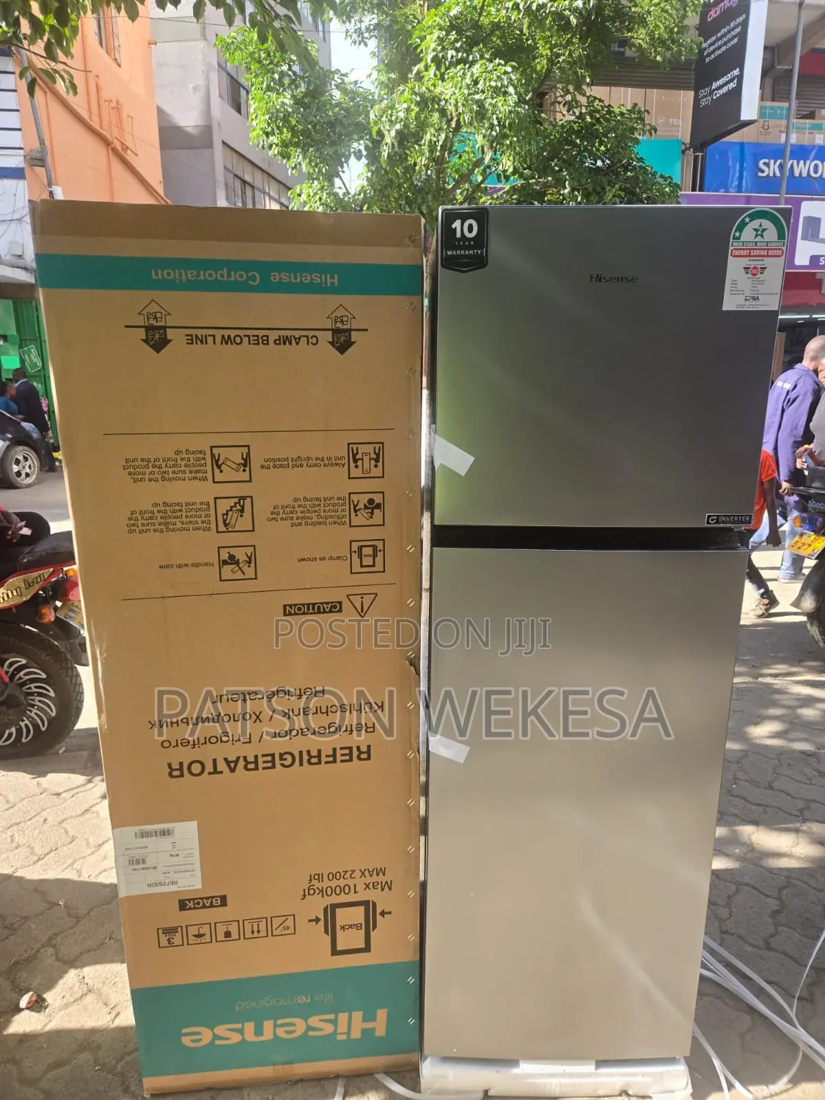 Hisense 251litres Double Door No Frost Fridge Ref250dr