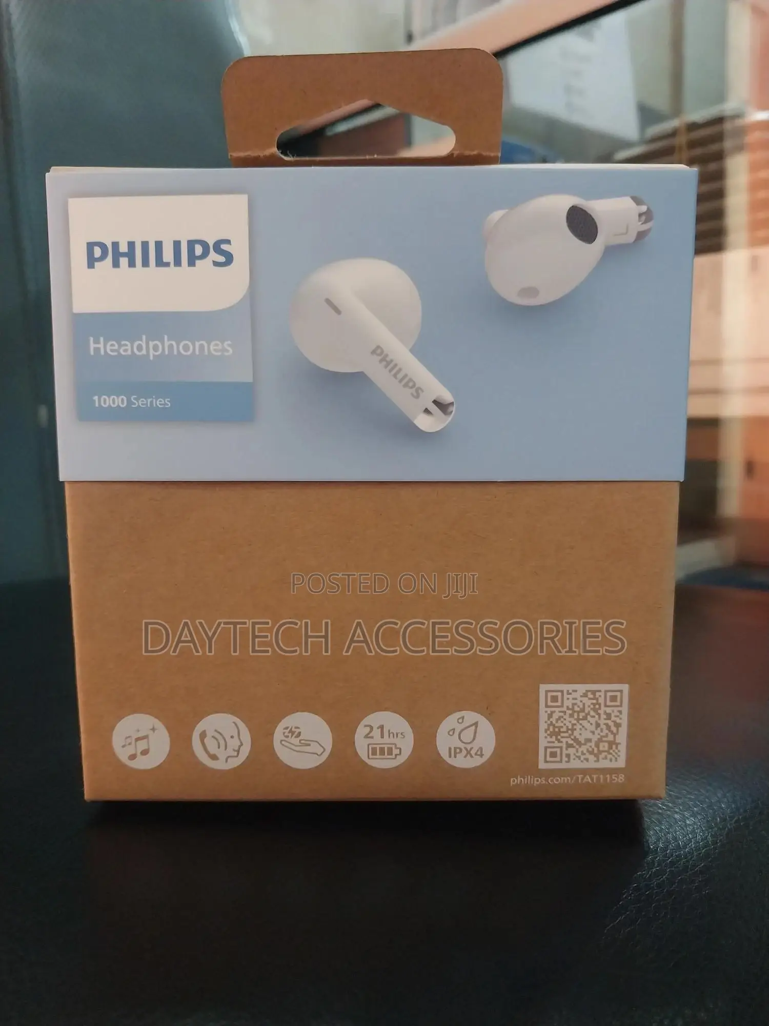 Philips Tat1158 Series 1000 True Wireless Headphones - Black