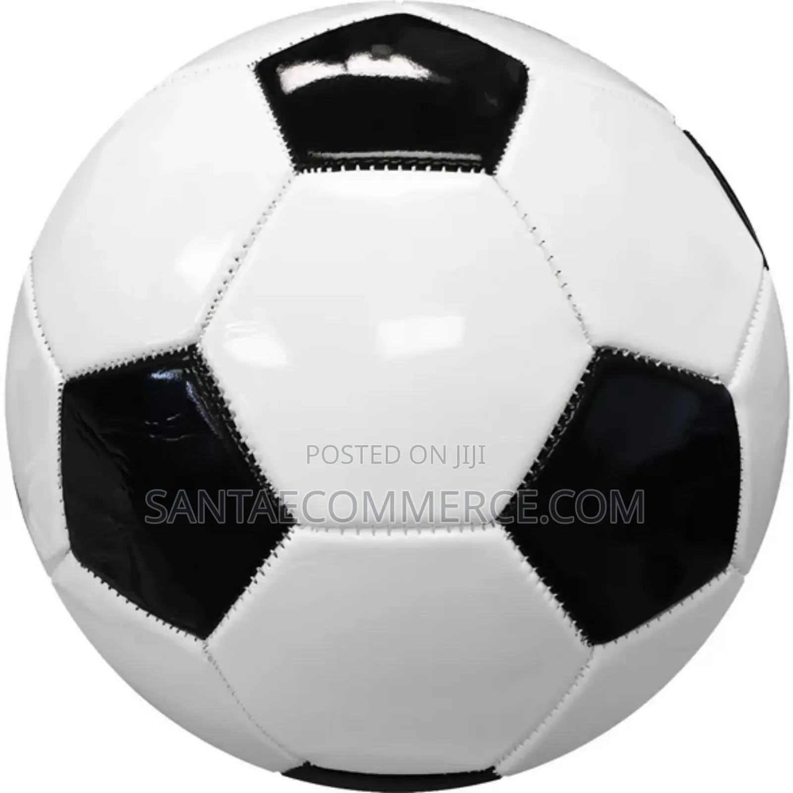 Black and White Football Size 5 Soccer Ball