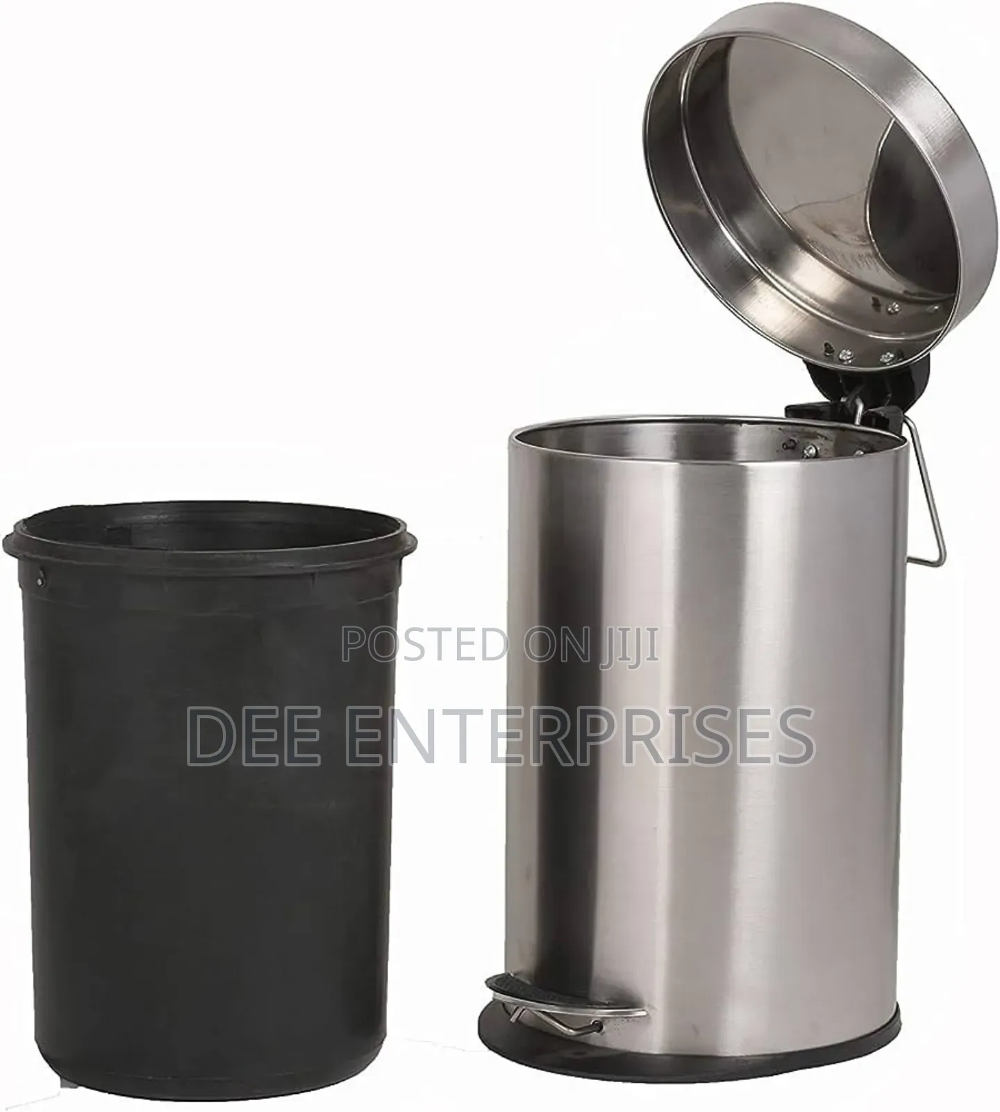 12l Stainless Steel Pedal Dustbin With Plastic Inner Bucket