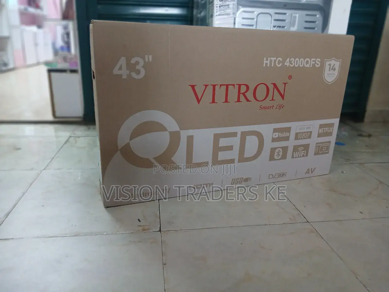 Vitron 43 Inches HTC 4300qfs Smart Qled Frameless Tv