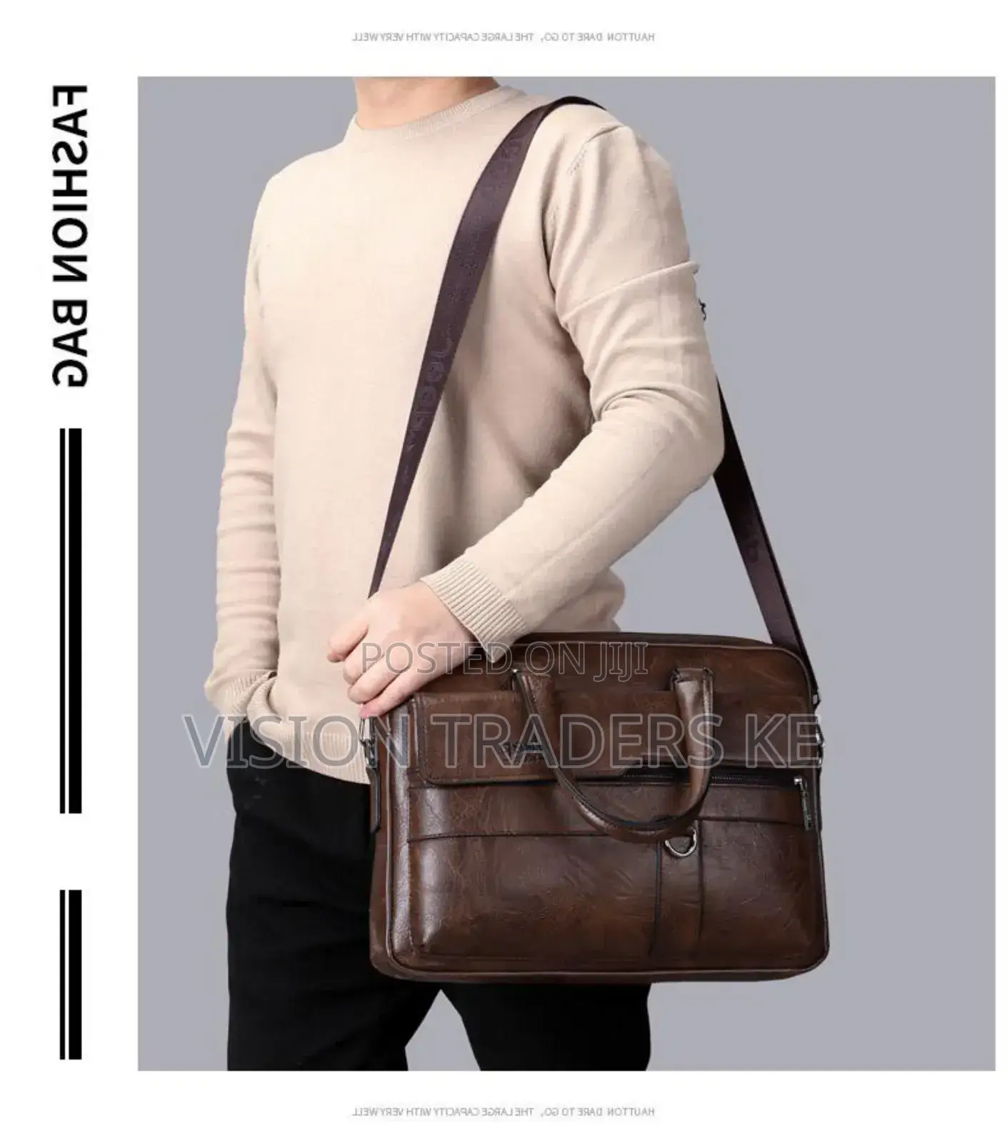 Jeep Baluo Single Pockets Laptop Bag -Coffee