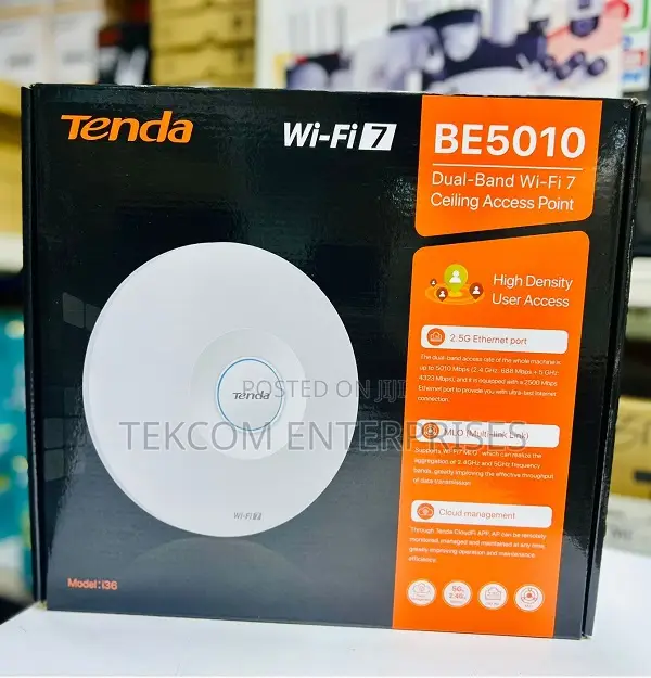 Tenda I36 Be5010 Dual-Band Wifi7 Ceiling Access Point