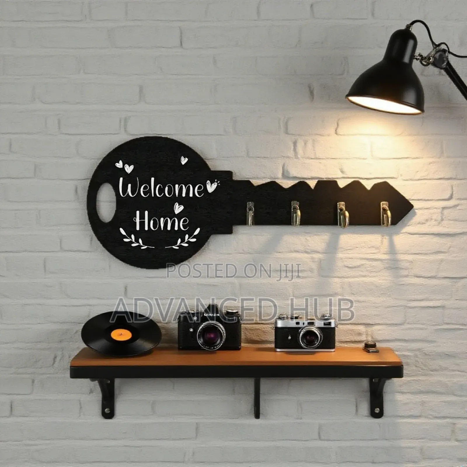 Wall Mounted Decorative Wooden Key Holder