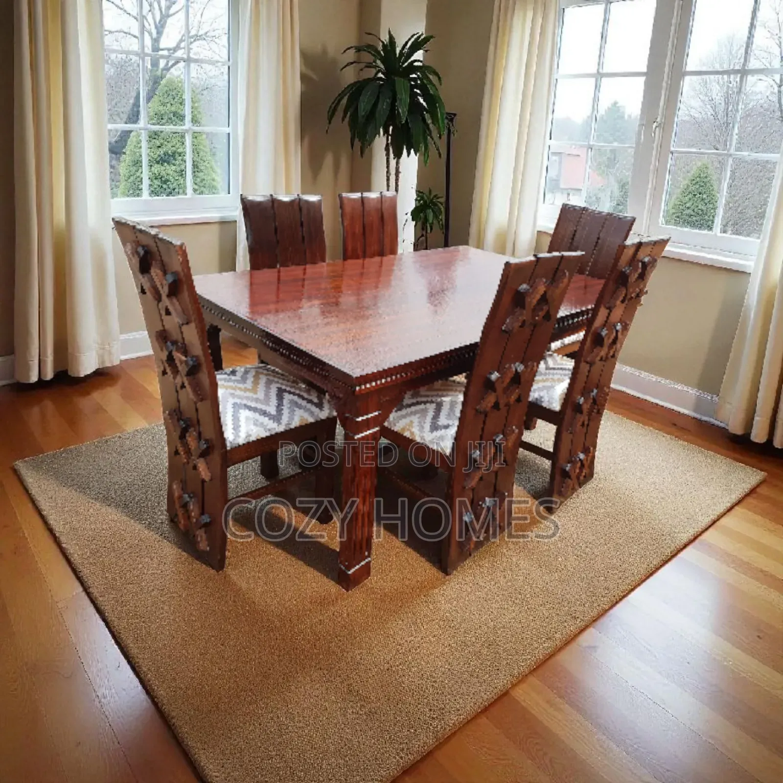Dining Table a Handcrafted 6 Seater Dining Table Ready Made