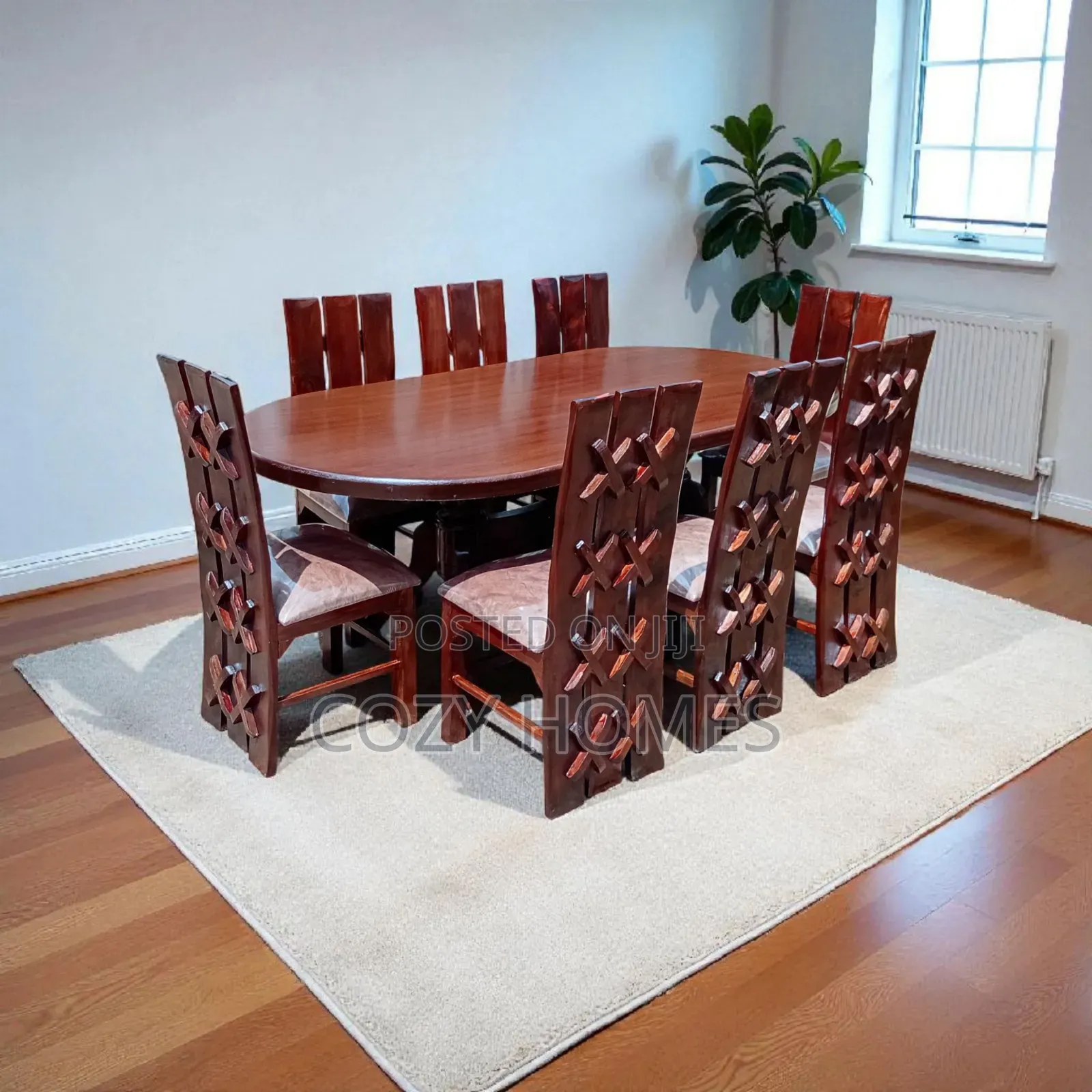 Dining Set a Handcrafted Wooden 8 Seater Dining Set Ready Made