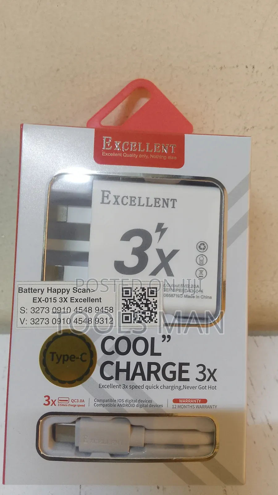 Excellent 3x Power Adapter, a Fast-Charging Usb Wall Charger.