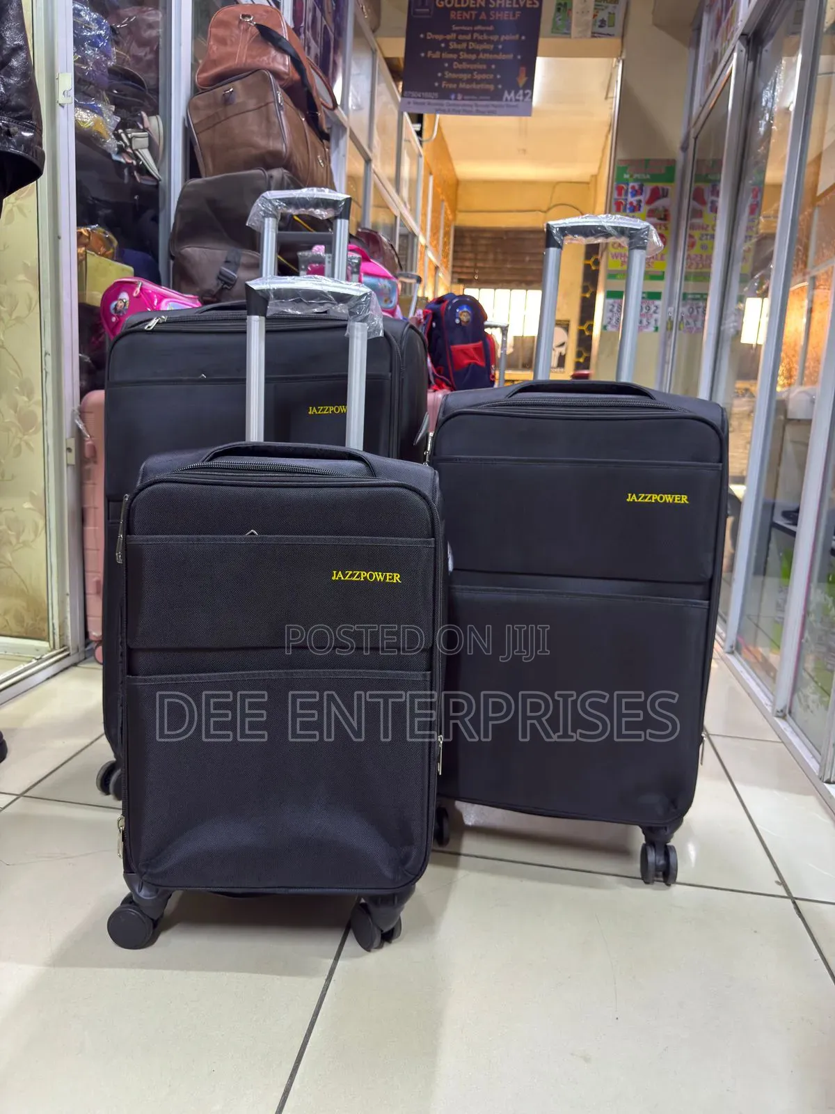 Jazz Power 3 in 1 Fabric Suitcases Set