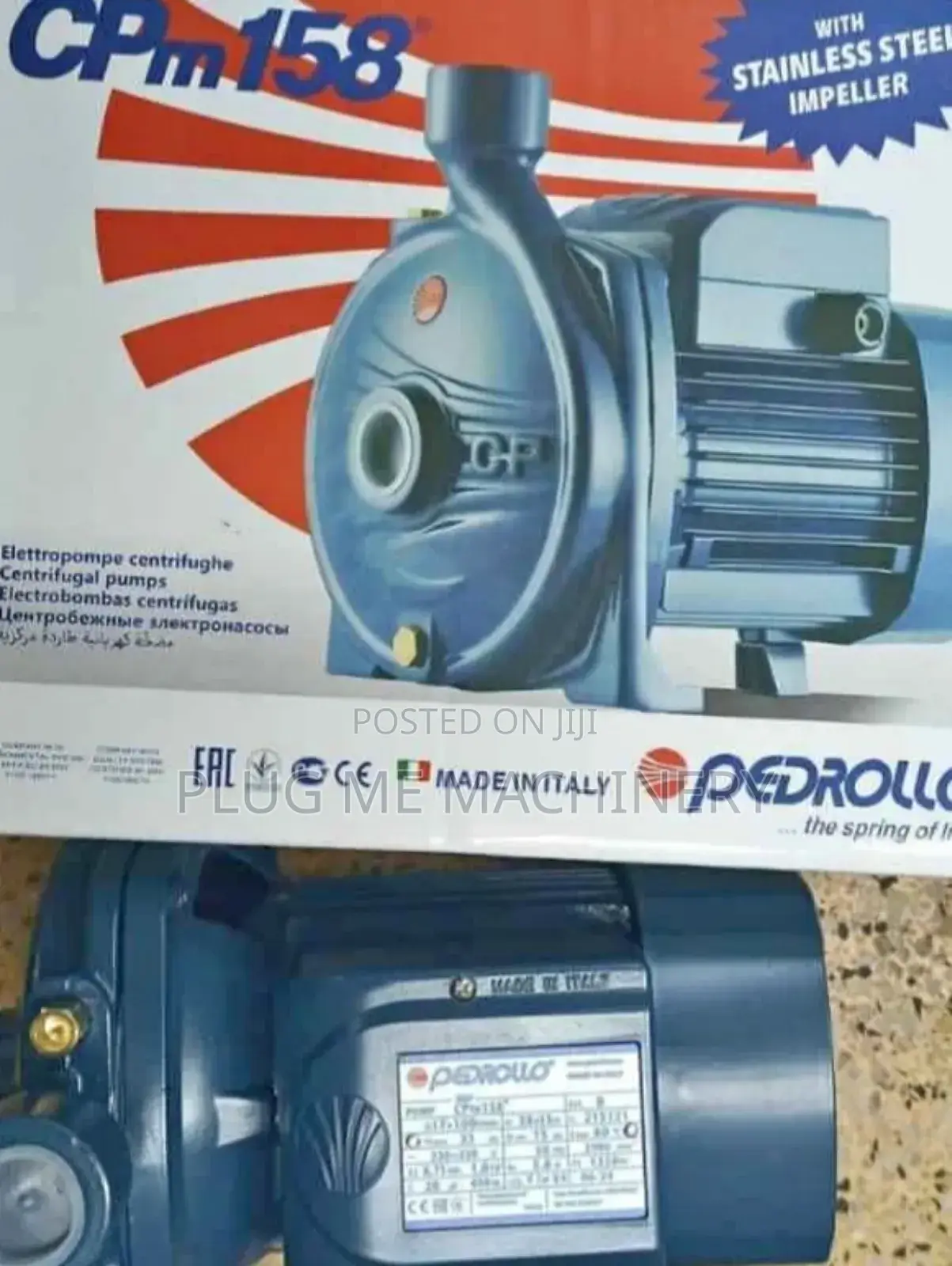 0.5hp Water Pump Pedrollo/Domestic 0.5hp Water Pump