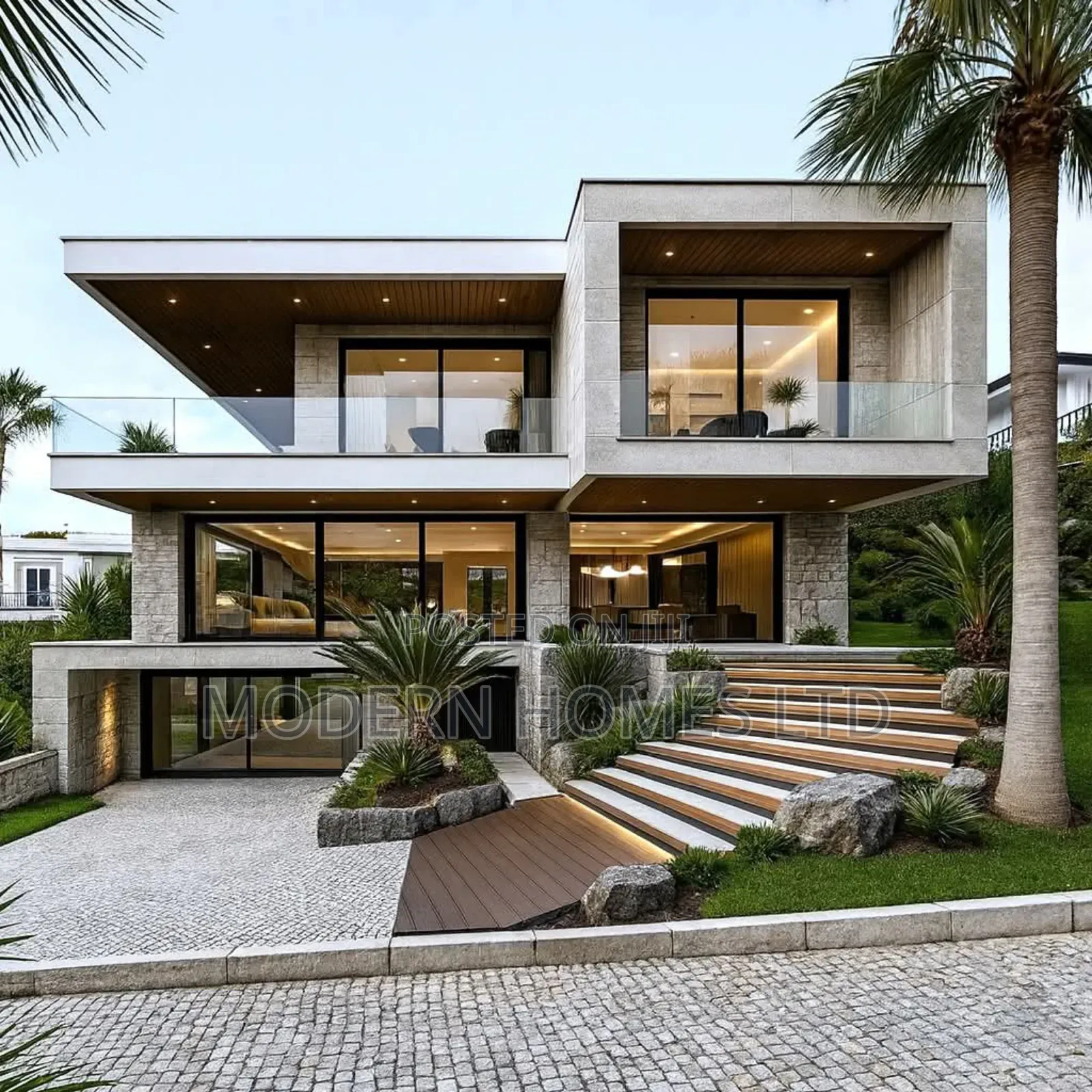 Modern Home Design, 3d Renders Construction