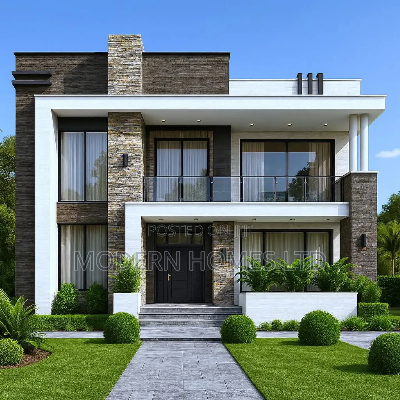 Modern Home Design, 3d Renders Construction