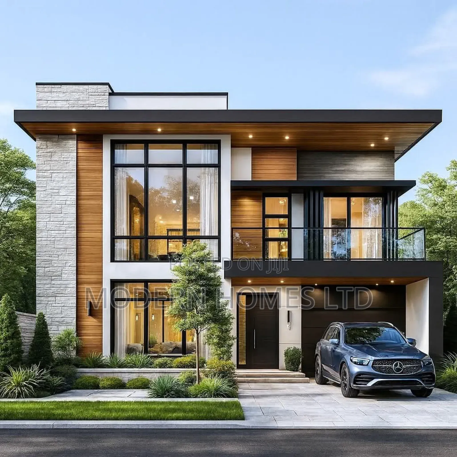Modern Home Design, 3d Renders Construction