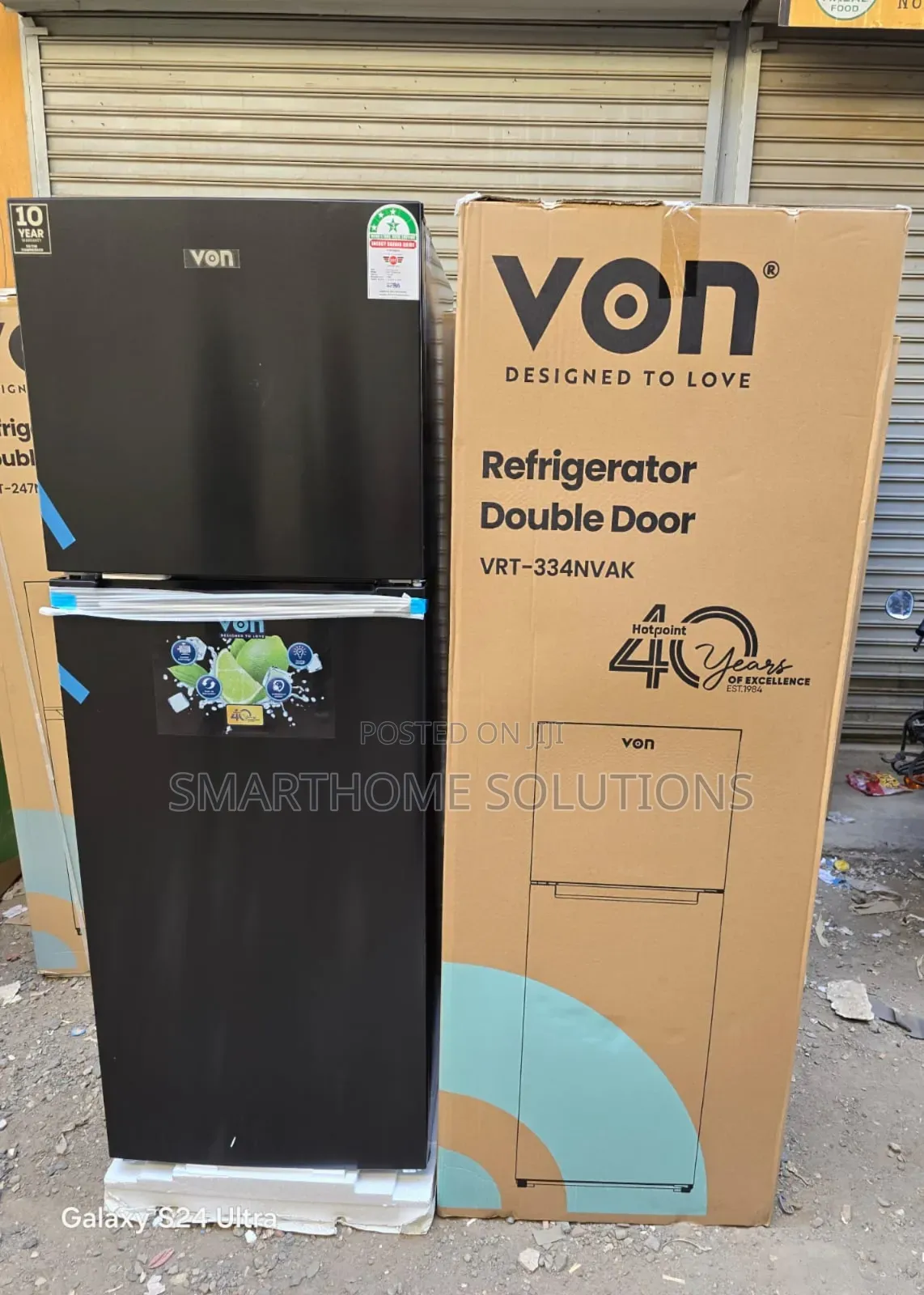 Von 334l No Frost Refrigerator 2-doors Top Mounted Fridge