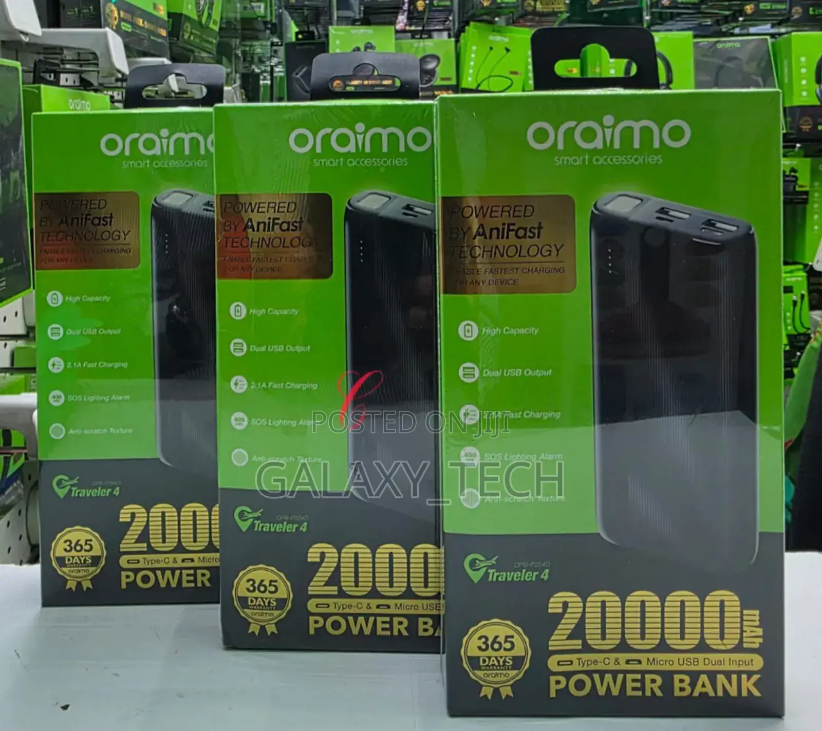 Oraimo Traveler 4 Opb-P204d 20,000mah Power Banks