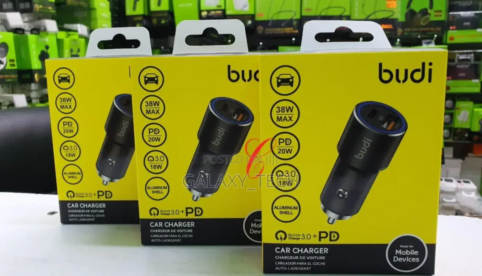 Budi *36w* Car Chargers (Led Indicator)