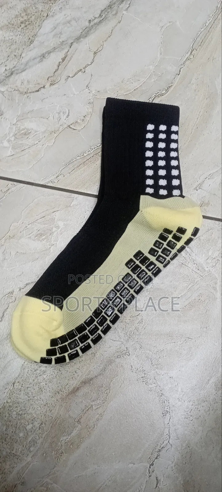 Black Non-Slip Grip Socks