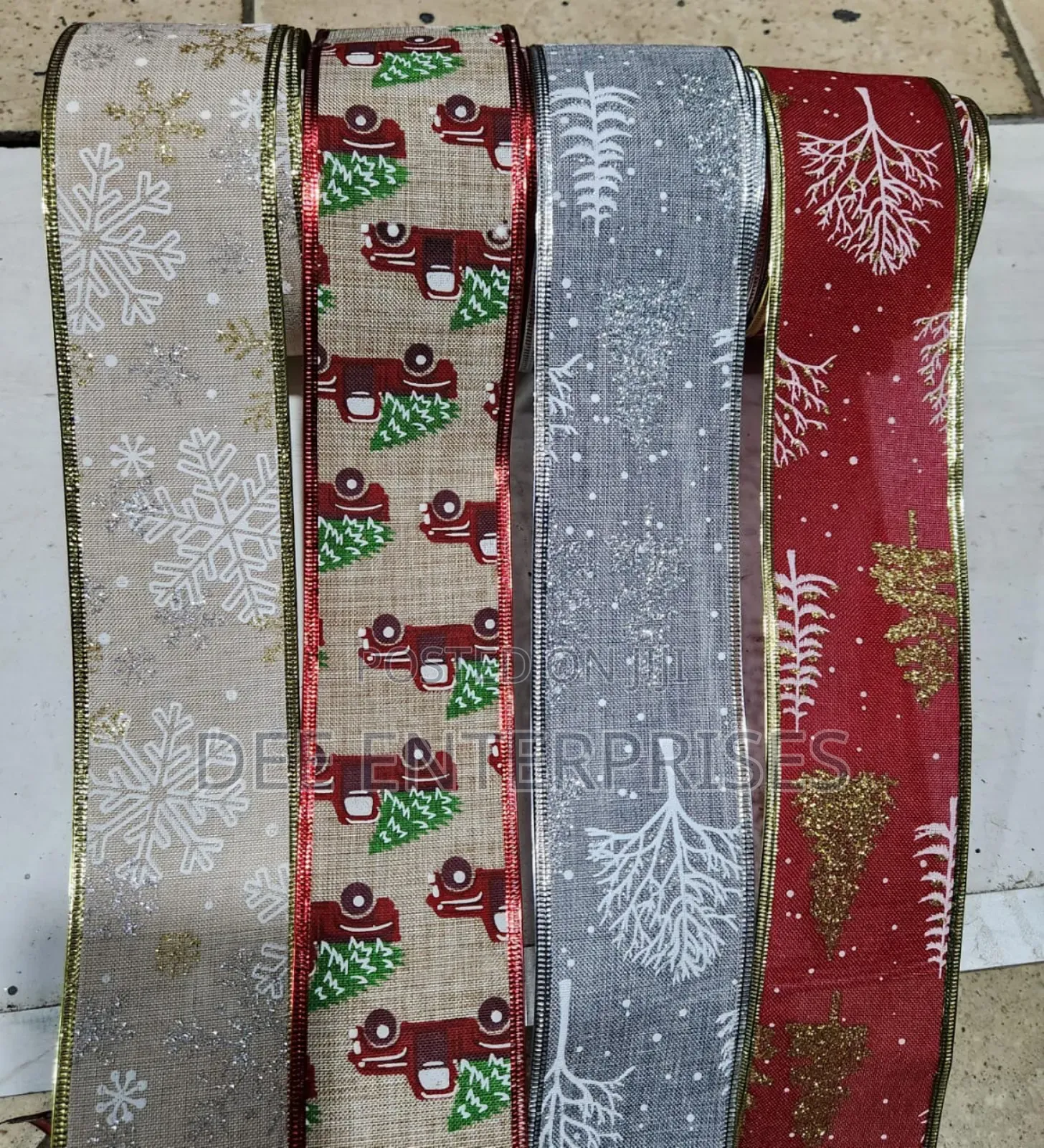 5 Meters Christmas Themed Ribbon