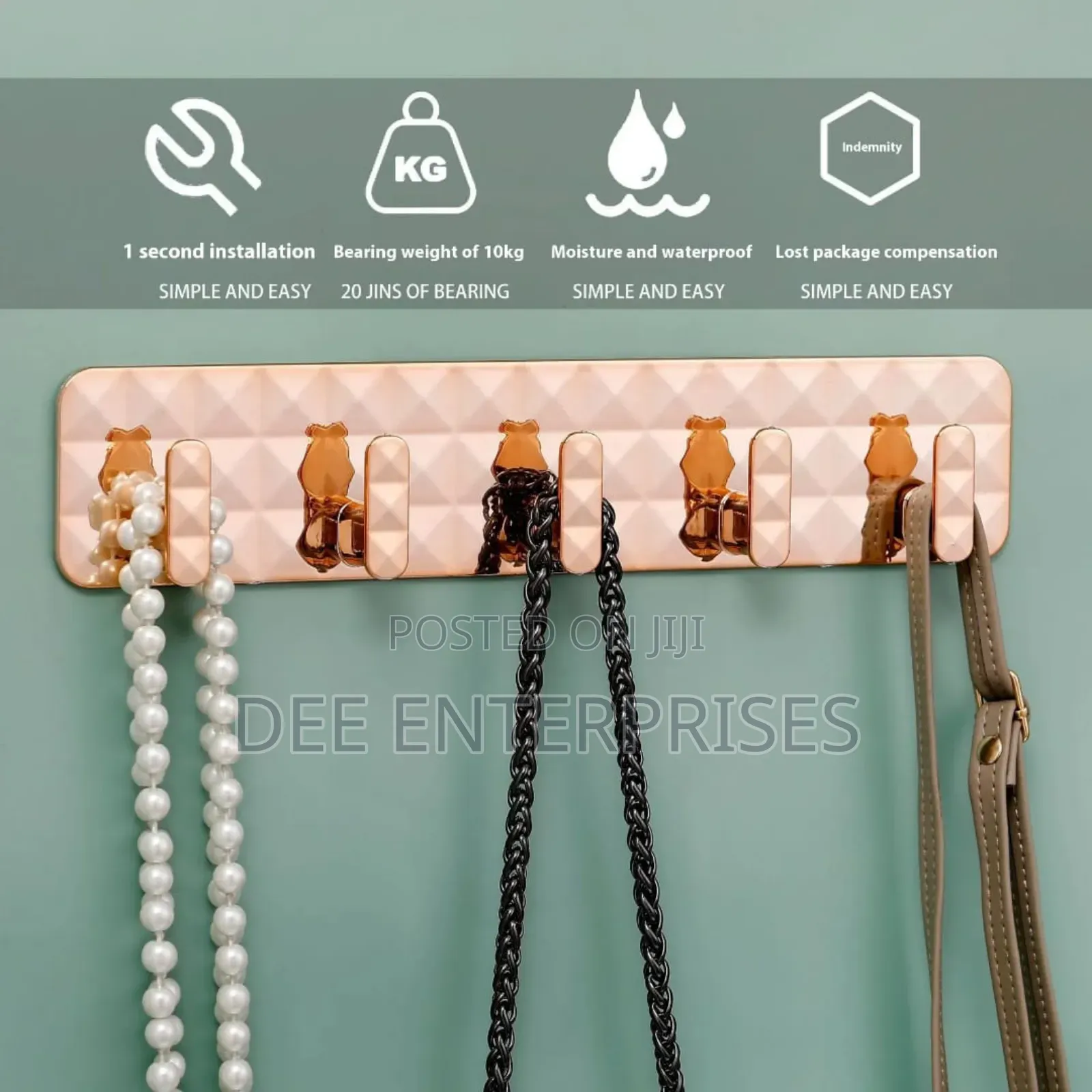 Vintage Single Tier Plastic Coat Hook