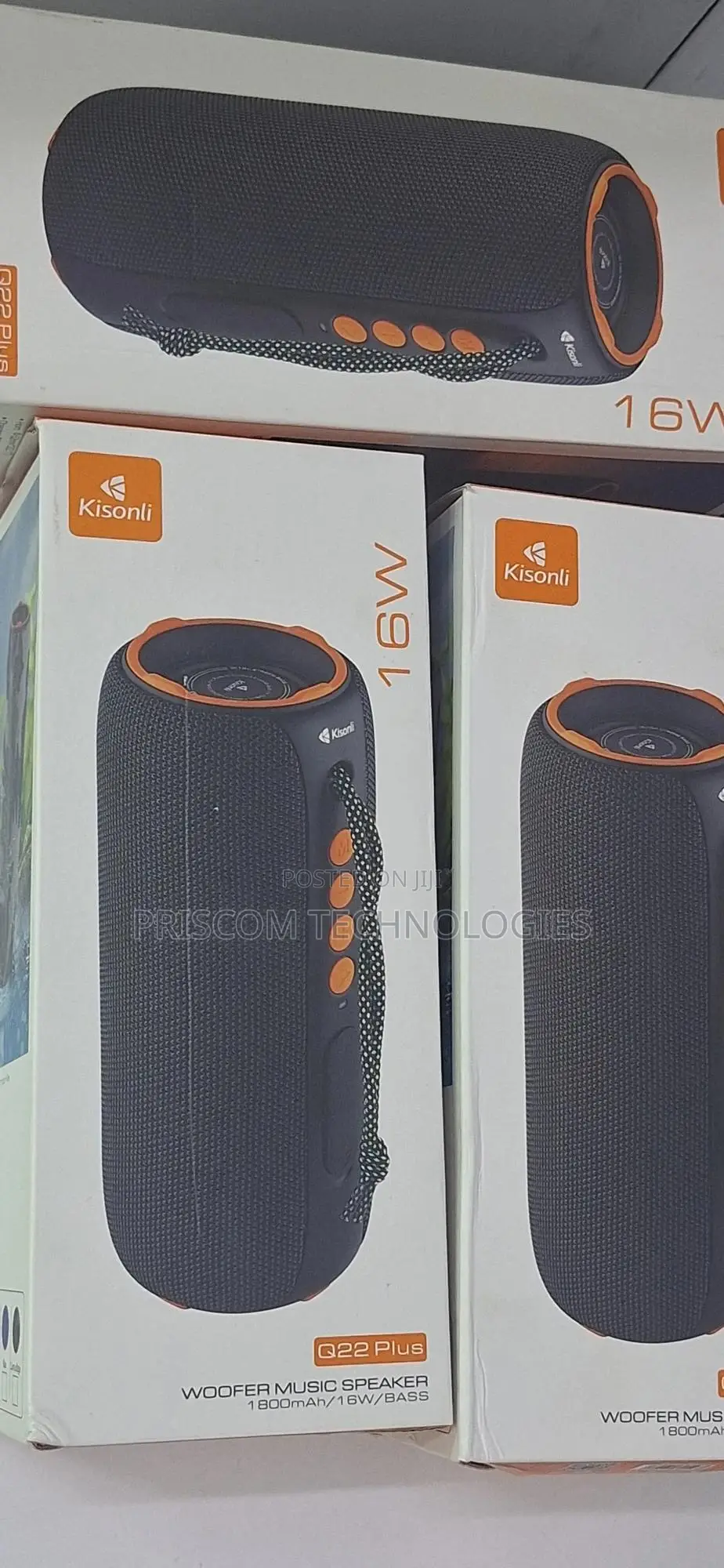16w Kisonli Wireless Speaker Woofer Rechargeable 1800mah