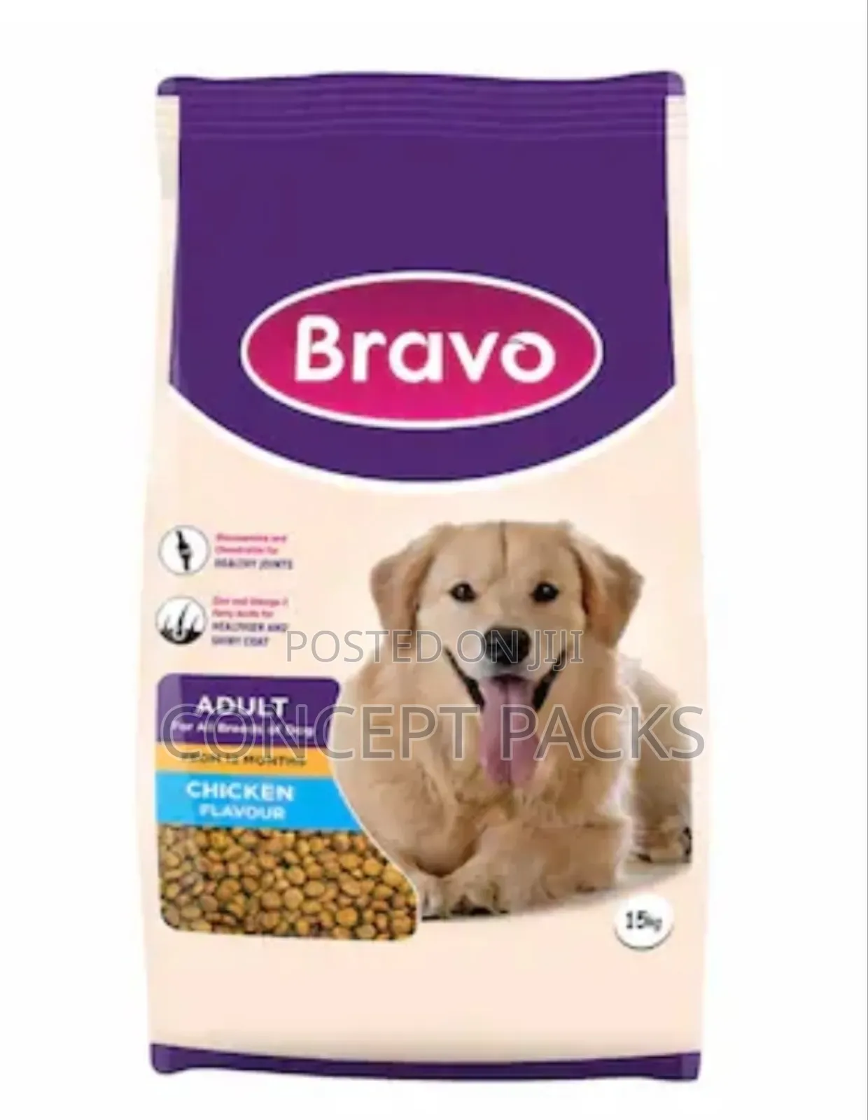 15kg Bravo Chicken Flavour Adult Dog Food