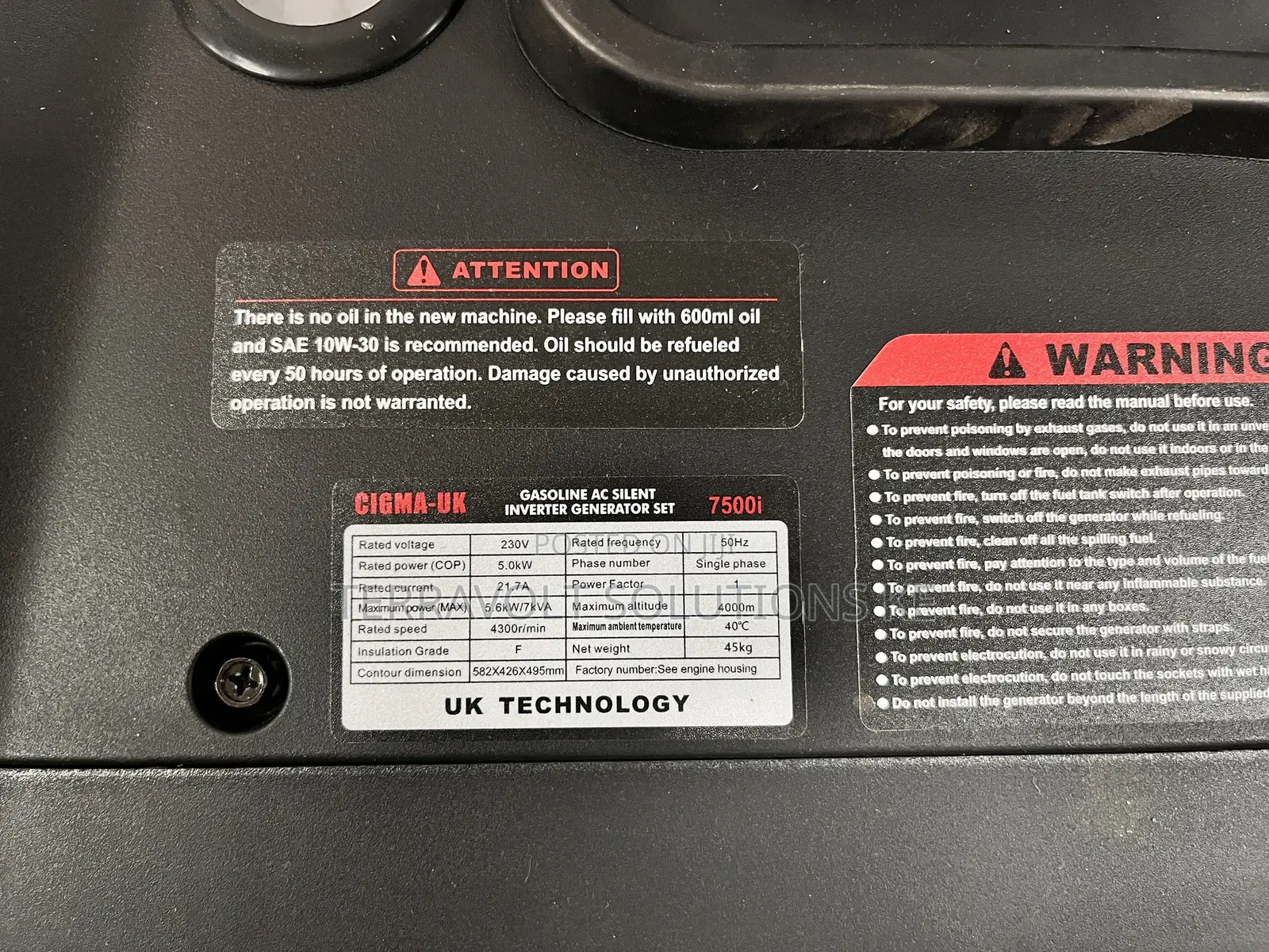7kva Cigma-Uk 7500i – Silent Inverter Generator