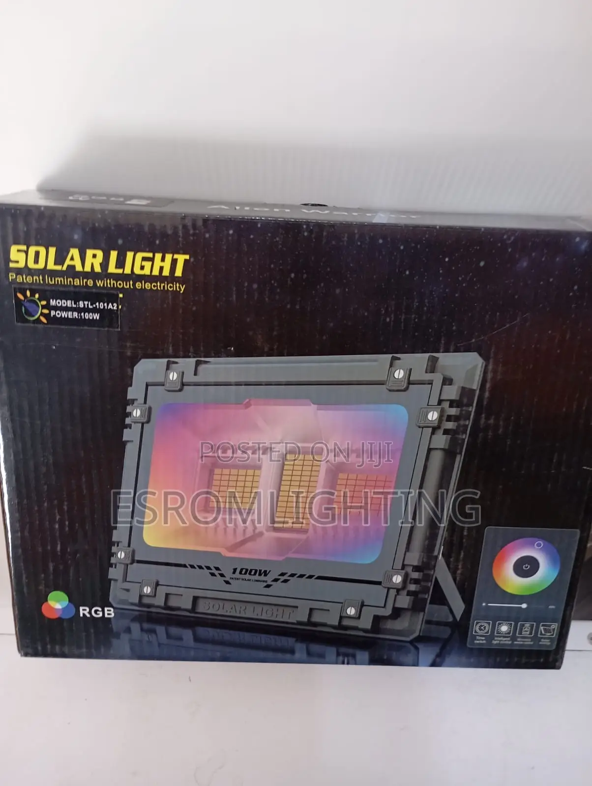 RGB 100 Watts Solar Floodlight
