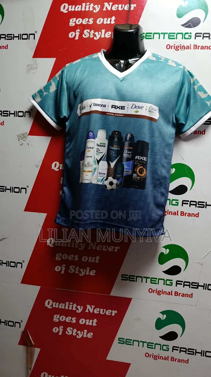Branded Dry Fit v Neck T Shirts