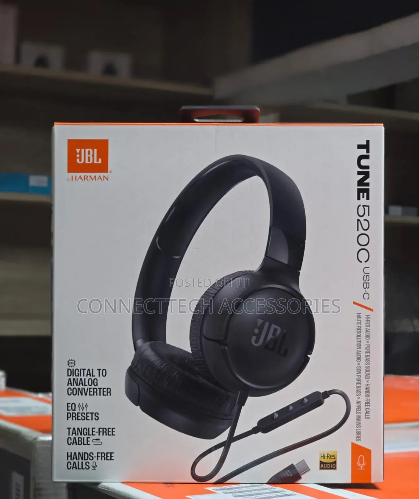 Jbl Tune 520c Usb-c Wired On-ear Headphones.