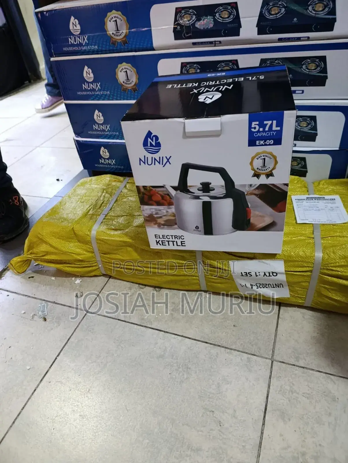 Nunix 5.7ltrs Stainless Steel Electric Kettle