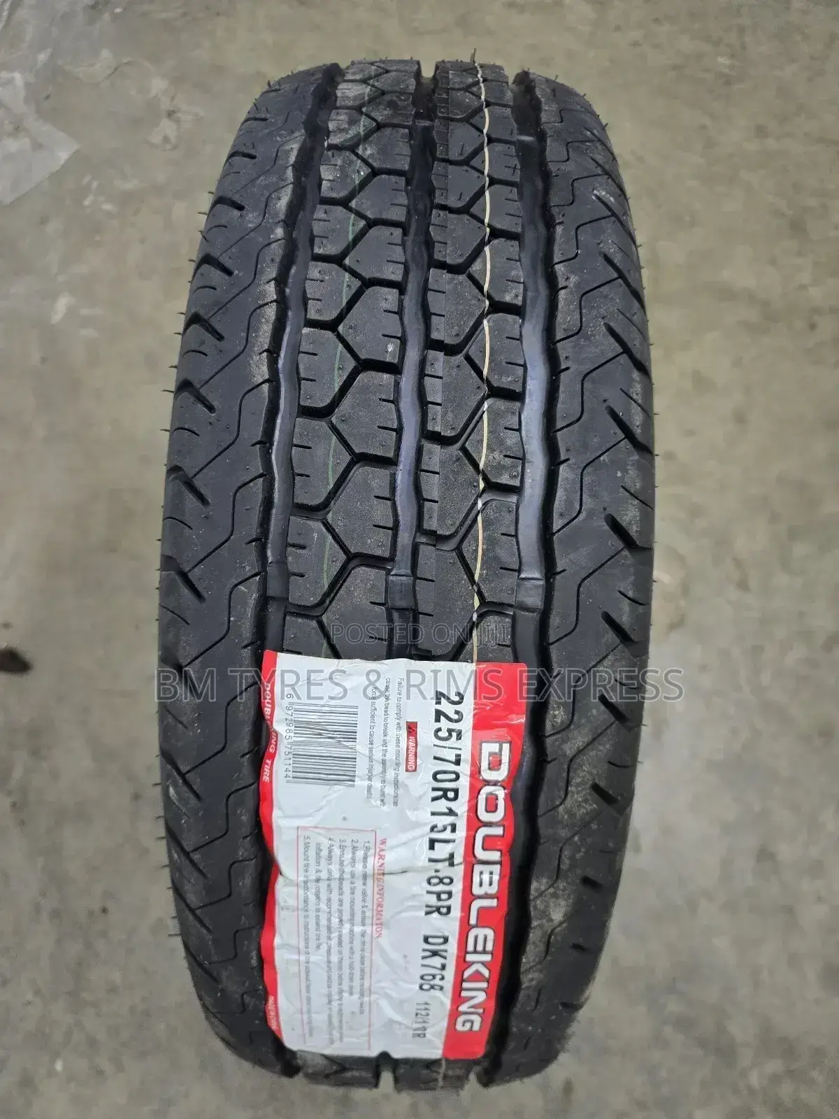 Lt 225 /70 R15 Doubleking 8ply(Commercial)