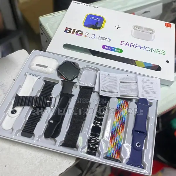 2.3inch Screen With 7 Straps 10 in 1 I20 Ultra Max Suit Smart Watch
