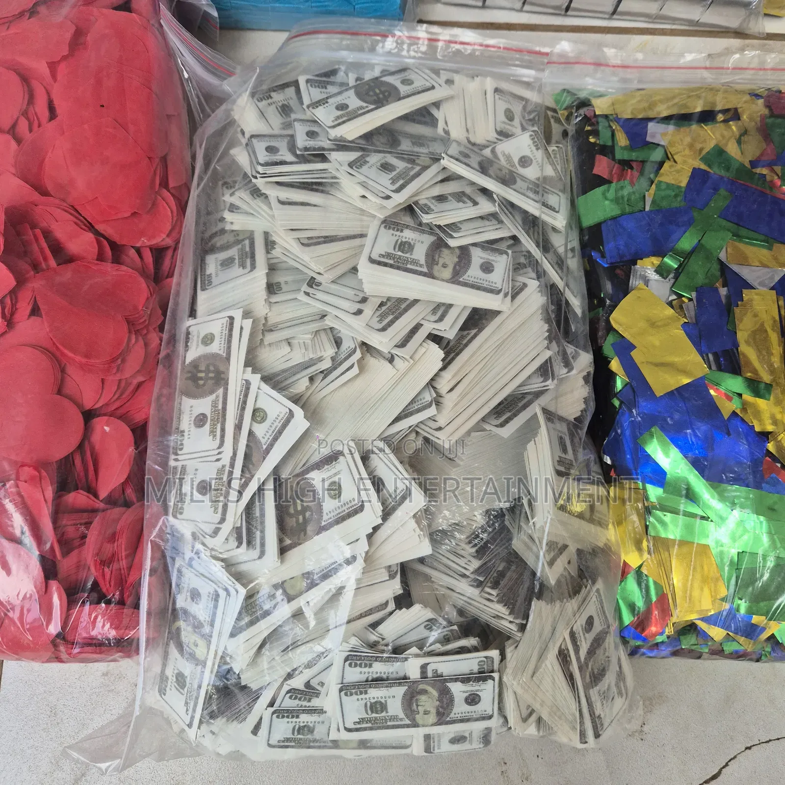 Dollar Confetti Papers