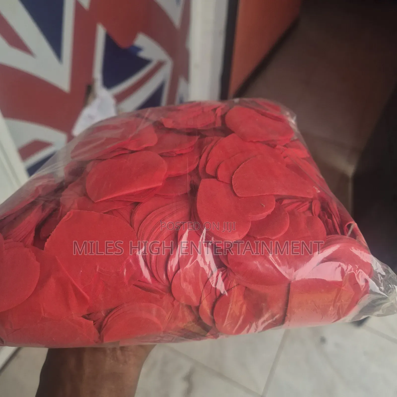 Red Confetti Papers