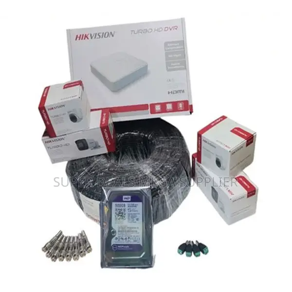 Hikvision 4 Cameras 2mp CCTV Package Smart Security Remote Monitoring