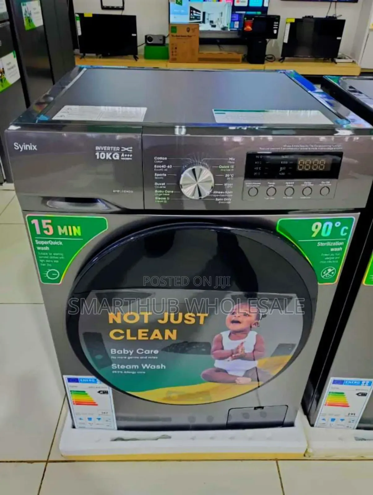 Syinix Front Load Washing Machine 
10kg Wash and Spin.