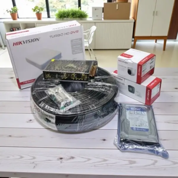 Hikvision 2 Camera Full Hd CCTV Package With 4ch DVR 20m Cable and HDD