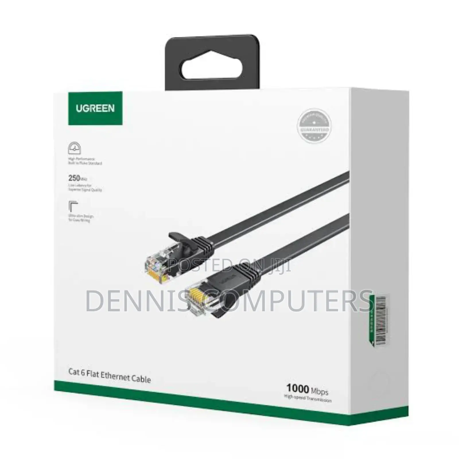 Ugreen Cat6 Utp Ethernet Cable 3m (Black) - Nw102