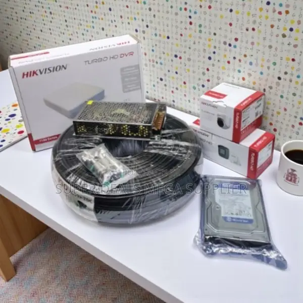 Hikvision Full Hd 2 CCTV Cameras Complete Kit With DVR and Rg59 Cable