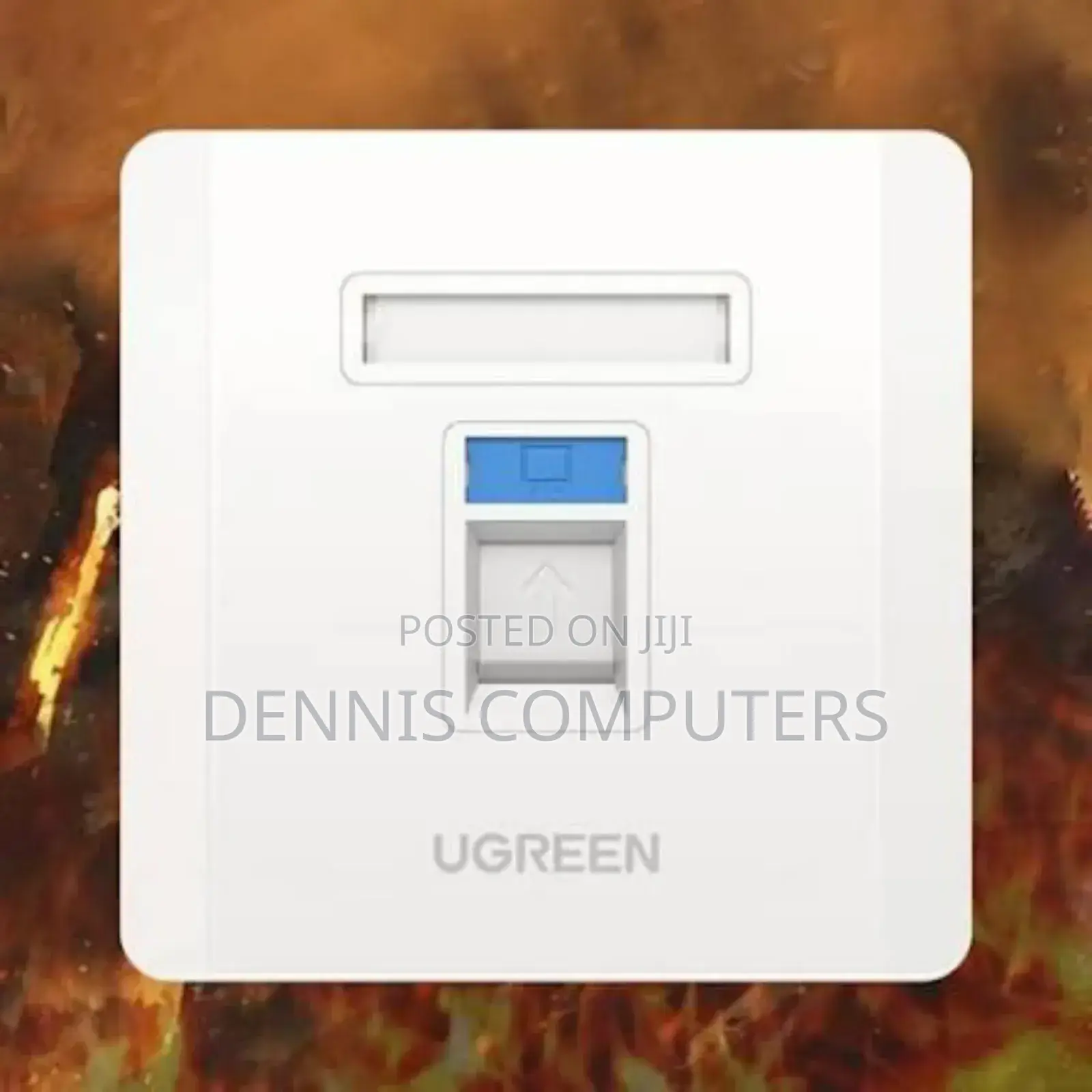 Ugreen Single Port Wall Plate White