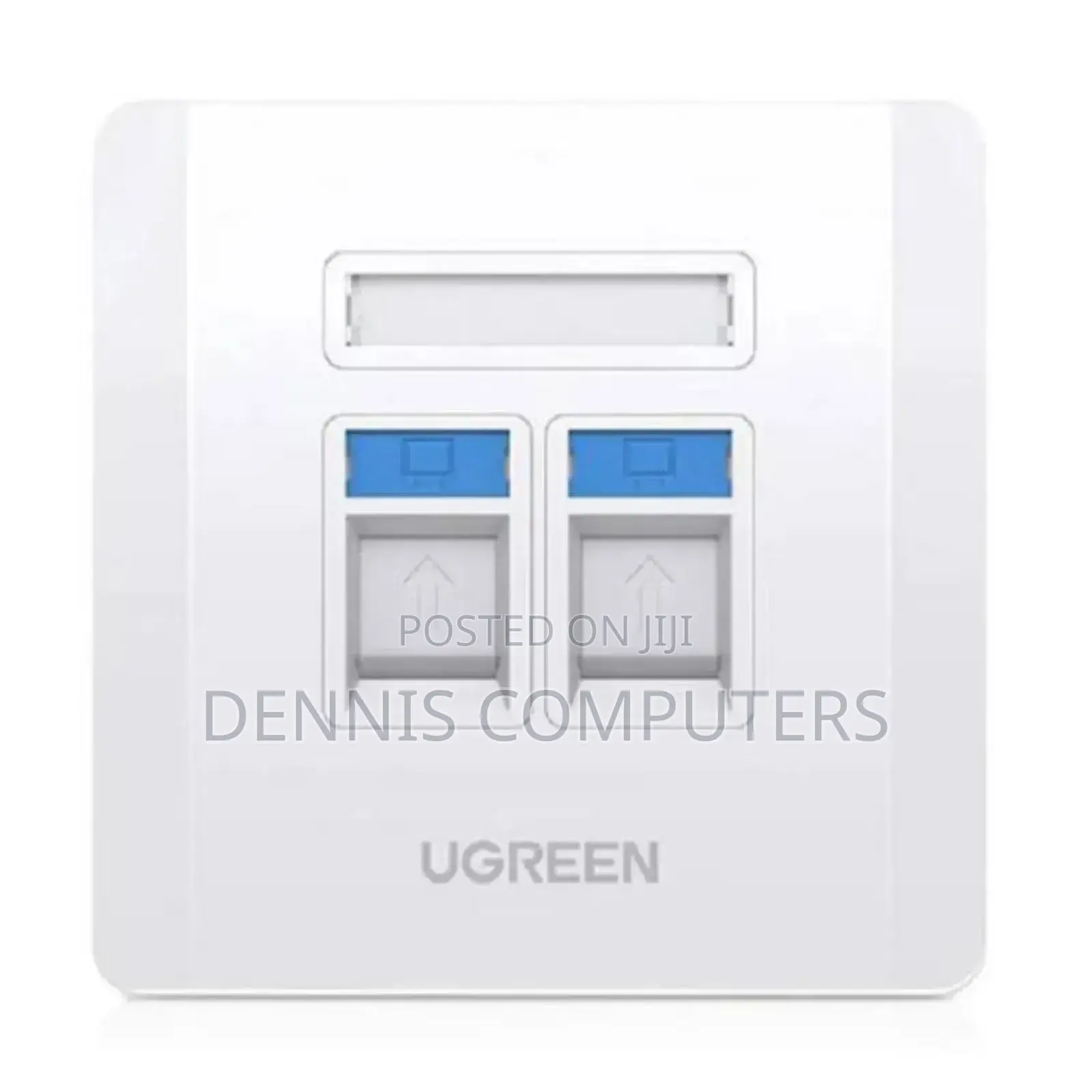 Ugreen Dual Port Wall Plate White