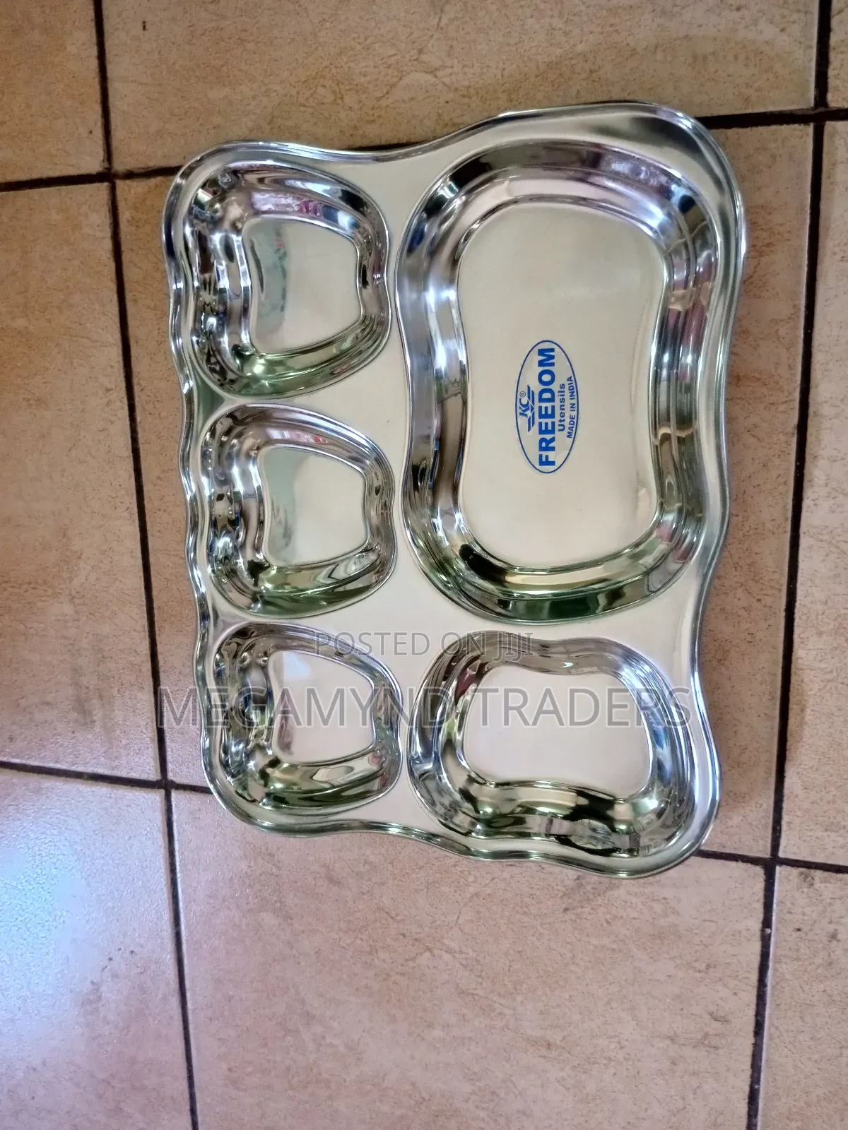 Partition Plate/Stainless Steel 5 Portion Partitioned Plate
